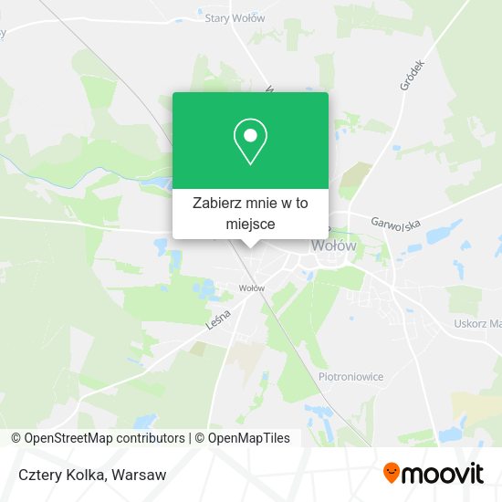 Mapa Cztery Kolka