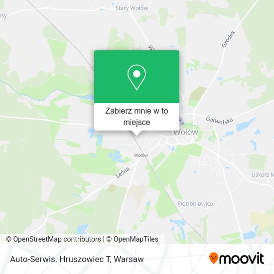 Mapa Auto-Serwis. Hruszowiec T