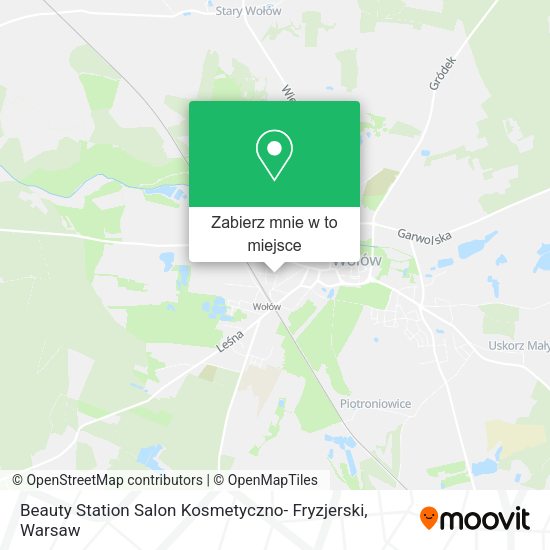 Mapa Beauty Station Salon Kosmetyczno- Fryzjerski