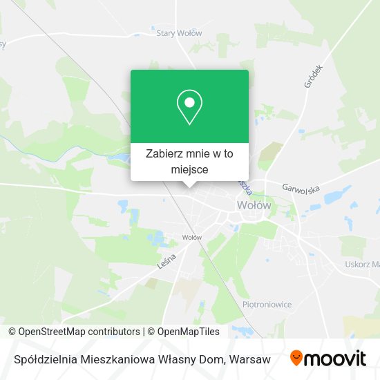 Mapa Spółdzielnia Mieszkaniowa Własny Dom