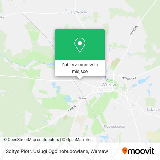 Mapa Sołtys Piotr. Usługi Ogólnobudowlane