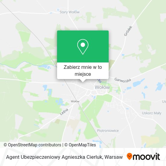 Mapa Agent Ubezpieczeniowy Agnieszka Cierluk