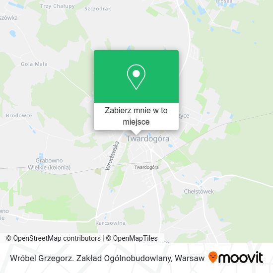 Mapa Wróbel Grzegorz. Zakład Ogólnobudowlany