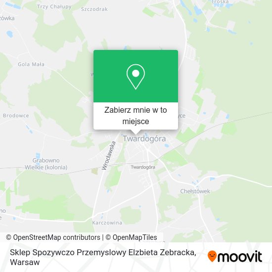 Mapa Sklep Spozywczo Przemyslowy Elzbieta Zebracka