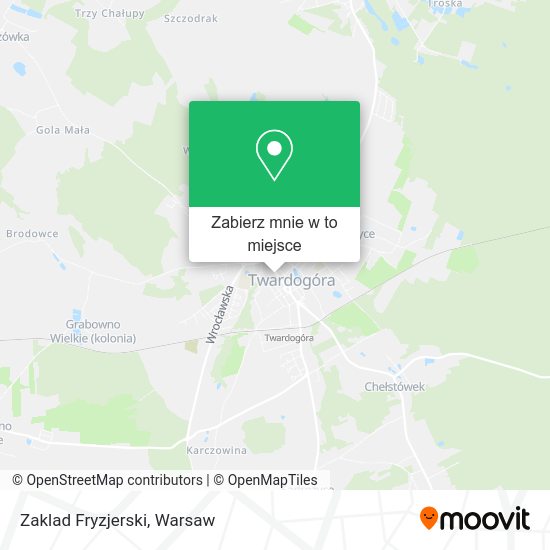 Mapa Zaklad Fryzjerski