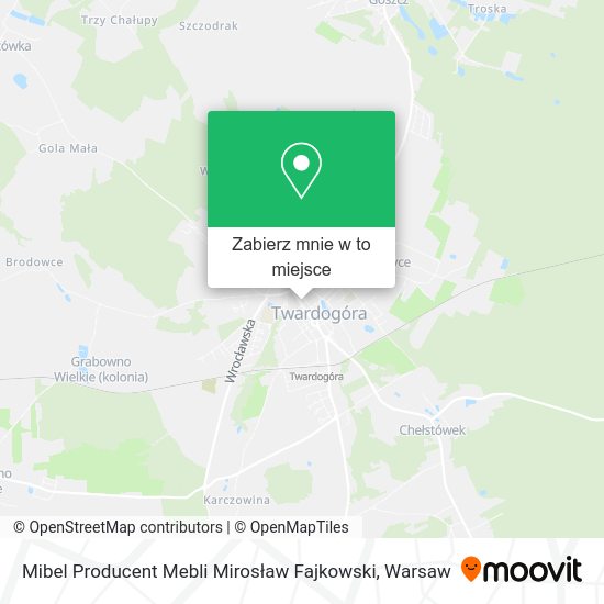 Mapa Mibel Producent Mebli Mirosław Fajkowski