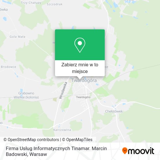 Mapa Firma Usług Informatycznych Tinamar. Marcin Badowski