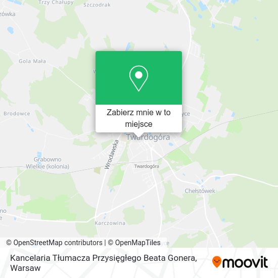 Mapa Kancelaria Tłumacza Przysięgłego Beata Gonera