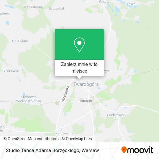 Mapa Studio Tańca Adama Borzęckiego