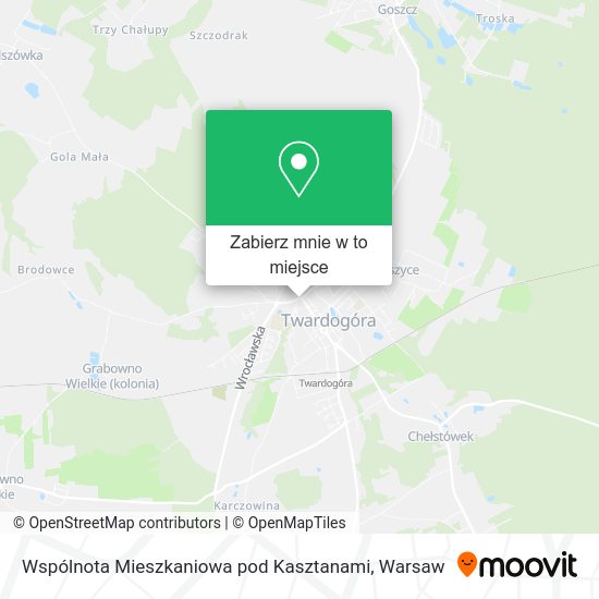 Mapa Wspólnota Mieszkaniowa pod Kasztanami