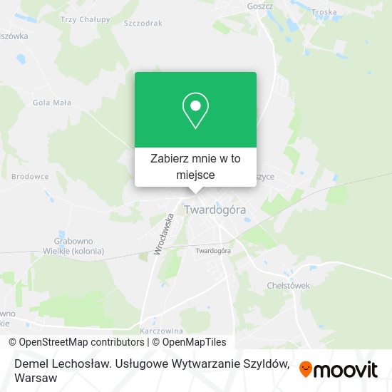 Mapa Demel Lechosław. Usługowe Wytwarzanie Szyldów