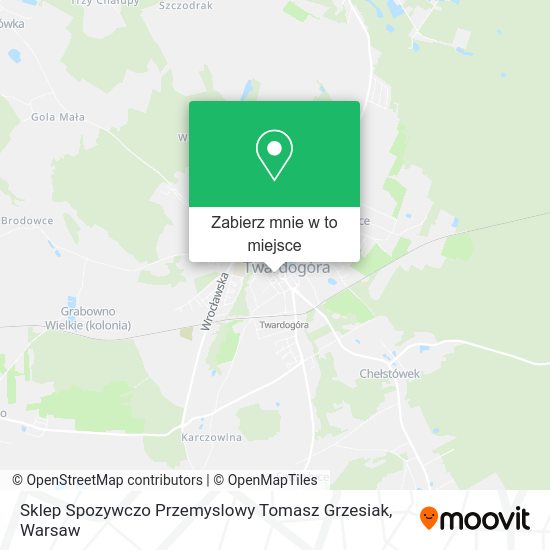 Mapa Sklep Spozywczo Przemyslowy Tomasz Grzesiak