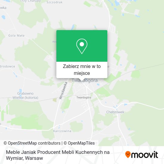 Mapa Meble Janiak Producent Mebli Kuchennych na Wymiar