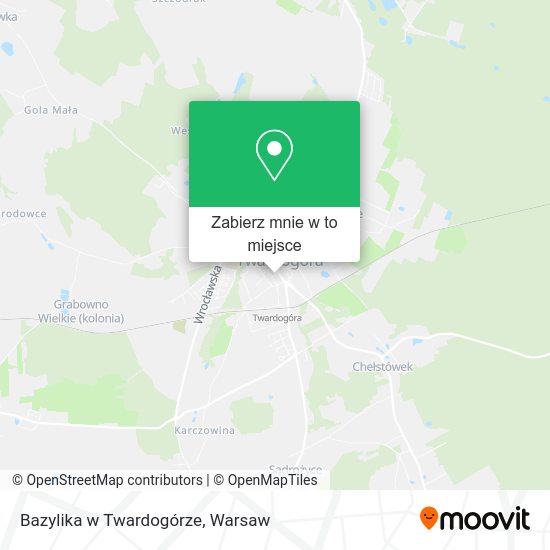 Mapa Bazylika w Twardogórze