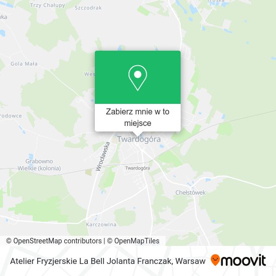 Mapa Atelier Fryzjerskie La Bell Jolanta Franczak