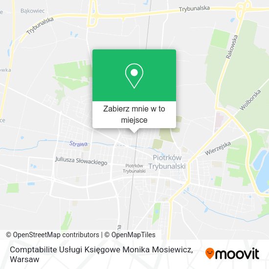 Mapa Comptabilite Usługi Księgowe Monika Mosiewicz