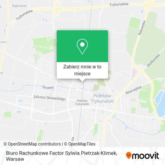 Mapa Biuro Rachunkowe Factor Sylwia Pietrzak-Klimek