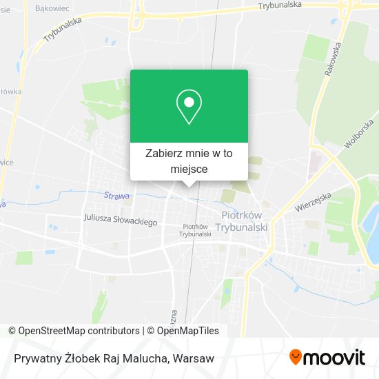 Mapa Prywatny Żłobek Raj Malucha