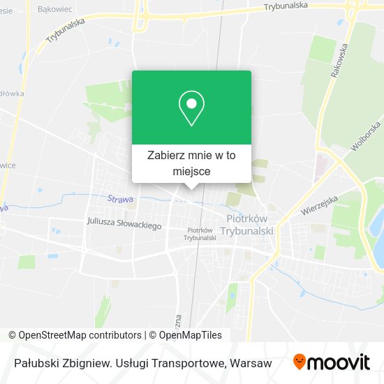 Mapa Pałubski Zbigniew. Usługi Transportowe