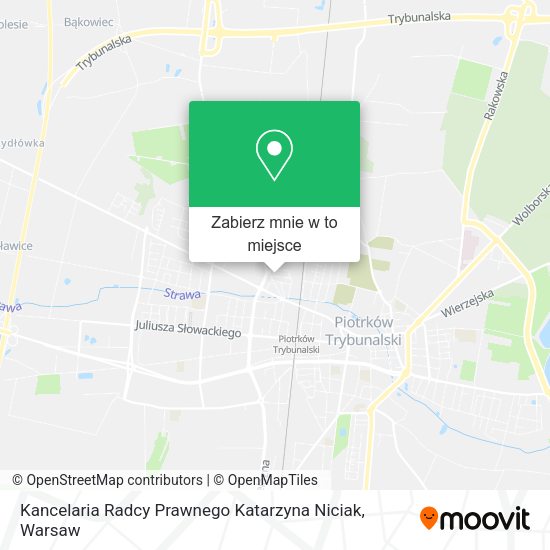 Mapa Kancelaria Radcy Prawnego Katarzyna Niciak