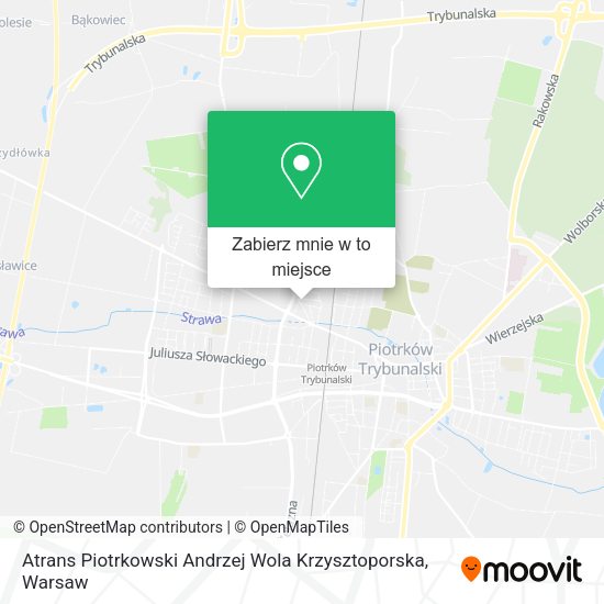 Mapa Atrans Piotrkowski Andrzej Wola Krzysztoporska