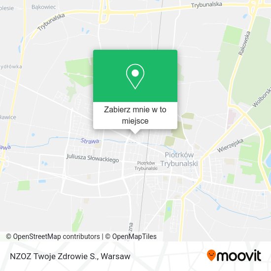 Mapa NZOZ Twoje Zdrowie S.