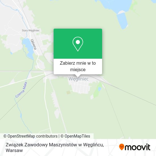 Mapa Związek Zawodowy Maszynistów w Węglińcu