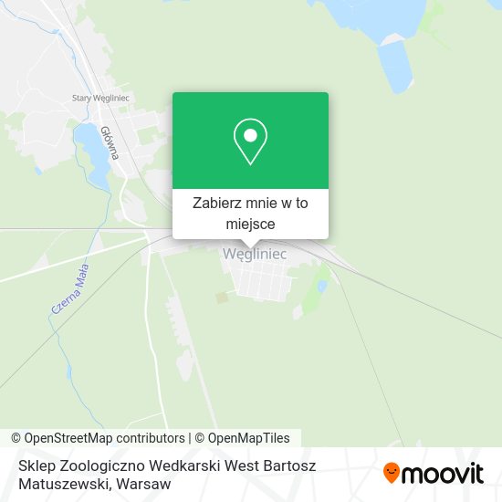 Mapa Sklep Zoologiczno Wedkarski West Bartosz Matuszewski