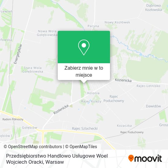 Mapa Przedsiębiorstwo Handlowo Usługowe Woel Wojciech Oracki