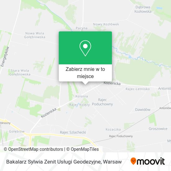 Mapa Bakalarz Sylwia Zenit Usługi Geodezyjne