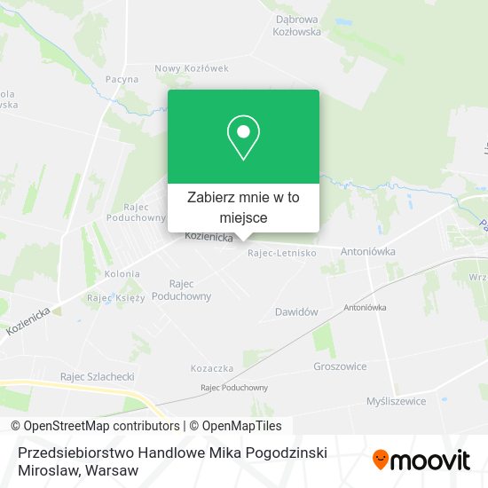 Mapa Przedsiebiorstwo Handlowe Mika Pogodzinski Miroslaw