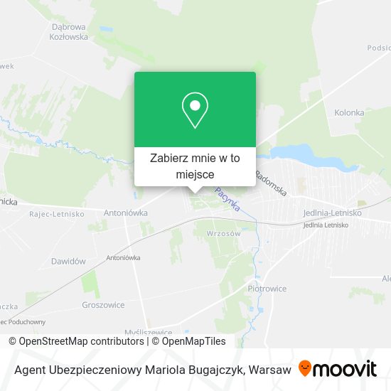 Mapa Agent Ubezpieczeniowy Mariola Bugajczyk