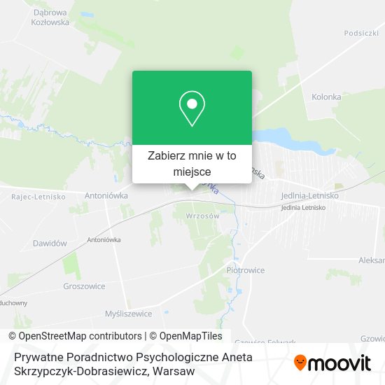 Mapa Prywatne Poradnictwo Psychologiczne Aneta Skrzypczyk-Dobrasiewicz