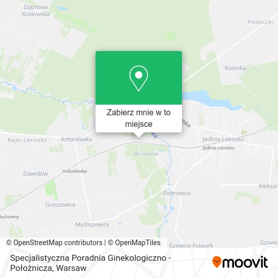 Mapa Specjalistyczna Poradnia Ginekologiczno - Położnicza