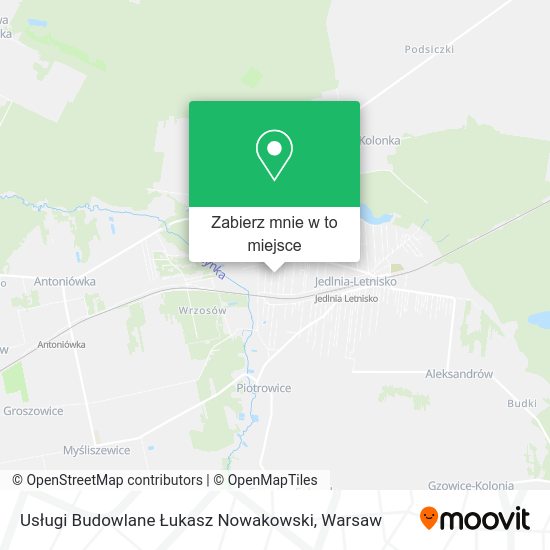 Mapa Usługi Budowlane Łukasz Nowakowski