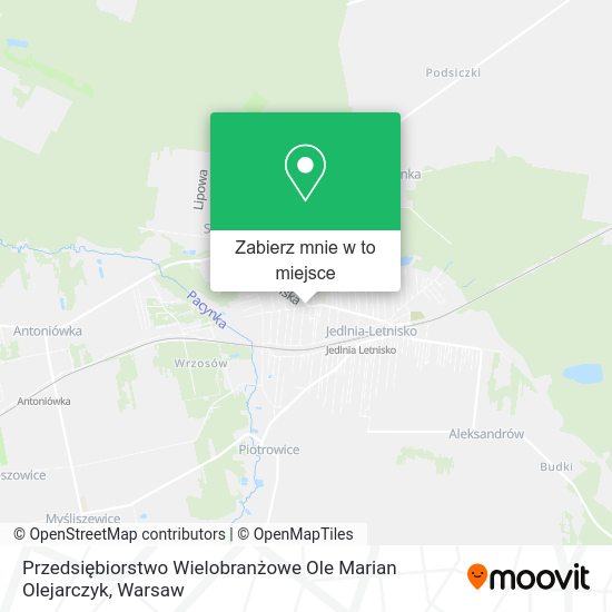 Mapa Przedsiębiorstwo Wielobranżowe Ole Marian Olejarczyk