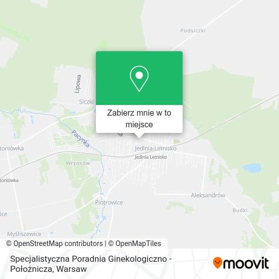 Mapa Specjalistyczna Poradnia Ginekologiczno - Położnicza