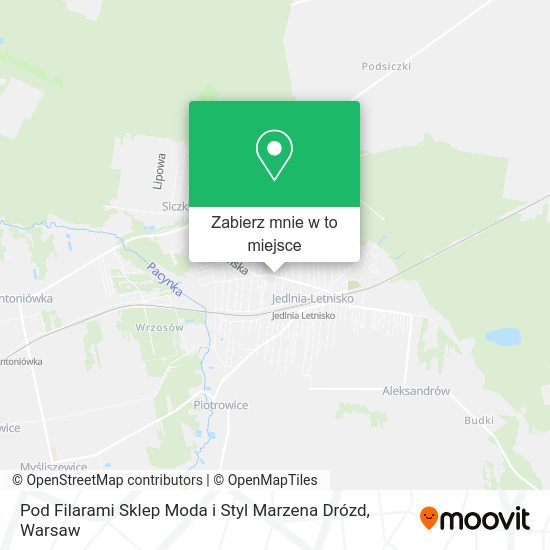 Mapa Pod Filarami Sklep Moda i Styl Marzena Drózd