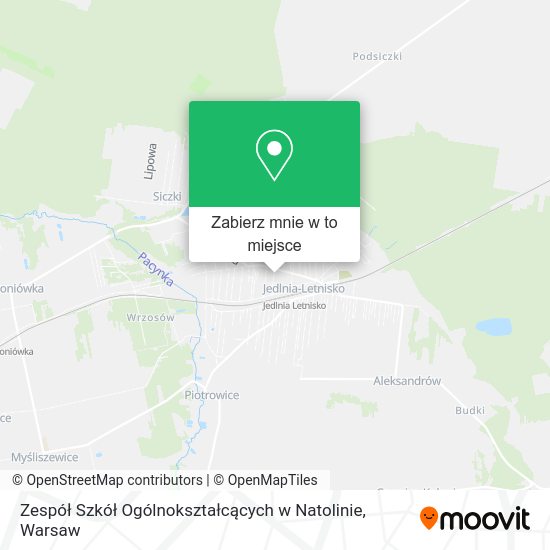 Mapa Zespół Szkół Ogólnokształcących w Natolinie