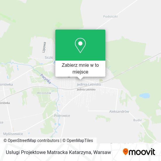 Mapa Usługi Projektowe Matracka Katarzyna