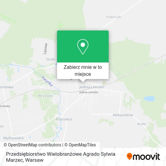 Mapa Przedsiębiorstwo Wielobranżowe Agrado Sylwia Marzec