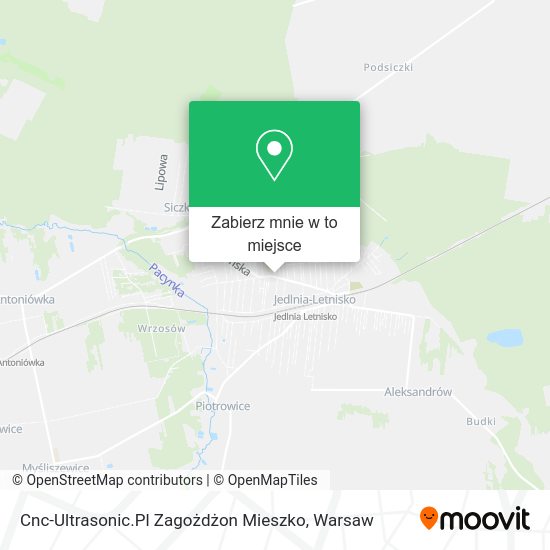 Mapa Cnc-Ultrasonic.Pl Zagożdżon Mieszko