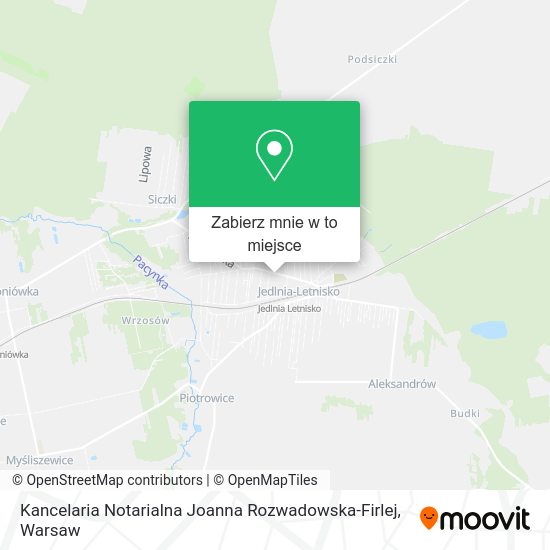 Mapa Kancelaria Notarialna Joanna Rozwadowska-Firlej