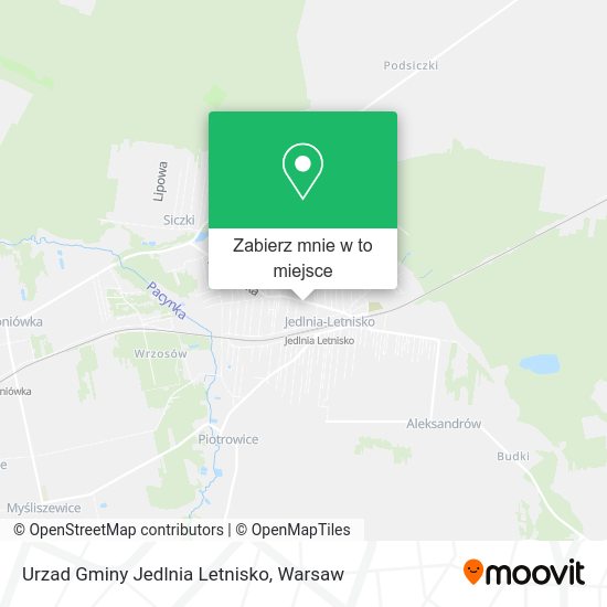 Mapa Urzad Gminy Jedlnia Letnisko