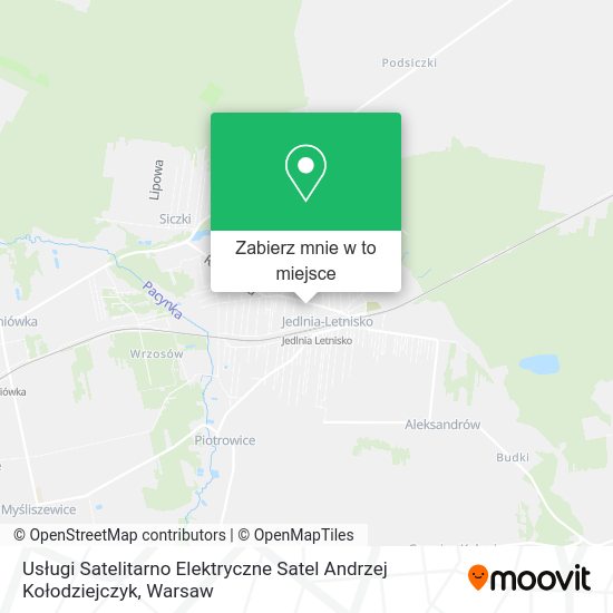 Mapa Usługi Satelitarno Elektryczne Satel Andrzej Kołodziejczyk