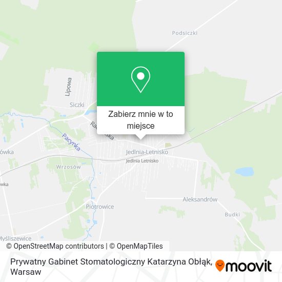 Mapa Prywatny Gabinet Stomatologiczny Katarzyna Obłąk