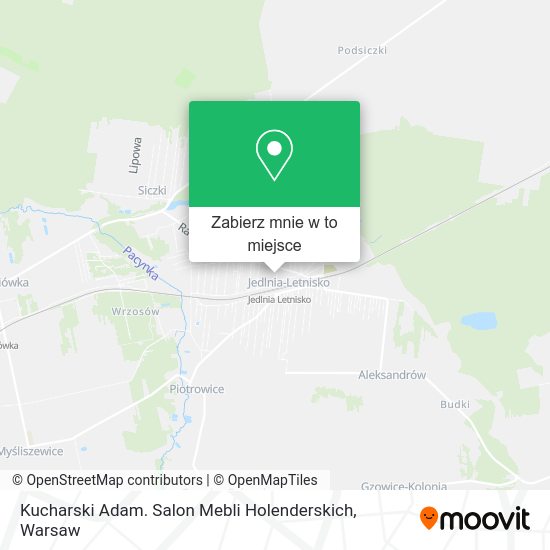 Mapa Kucharski Adam. Salon Mebli Holenderskich