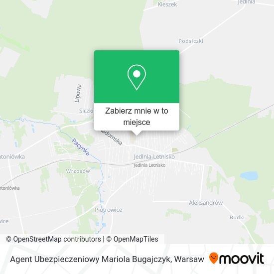 Mapa Agent Ubezpieczeniowy Mariola Bugajczyk