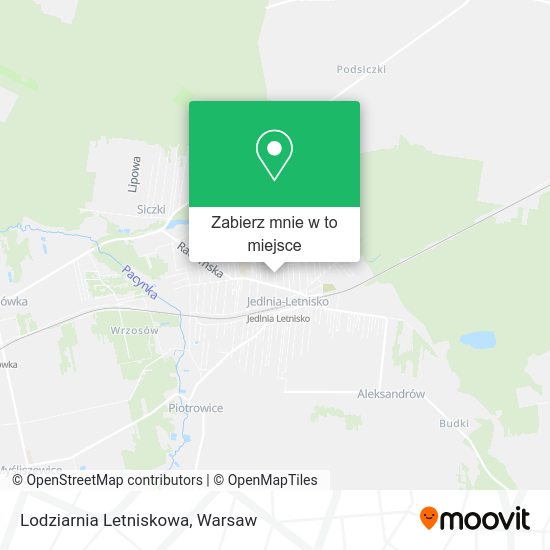 Mapa Lodziarnia Letniskowa