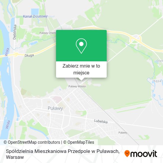 Mapa Spółdzielnia Mieszkaniowa Przedpole w Puławach